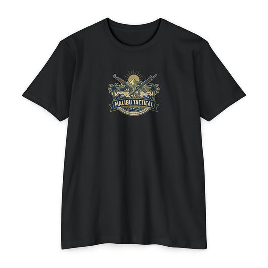 Right To Bear Arms badge T-shirt in CVC Black — Malibu Tactical