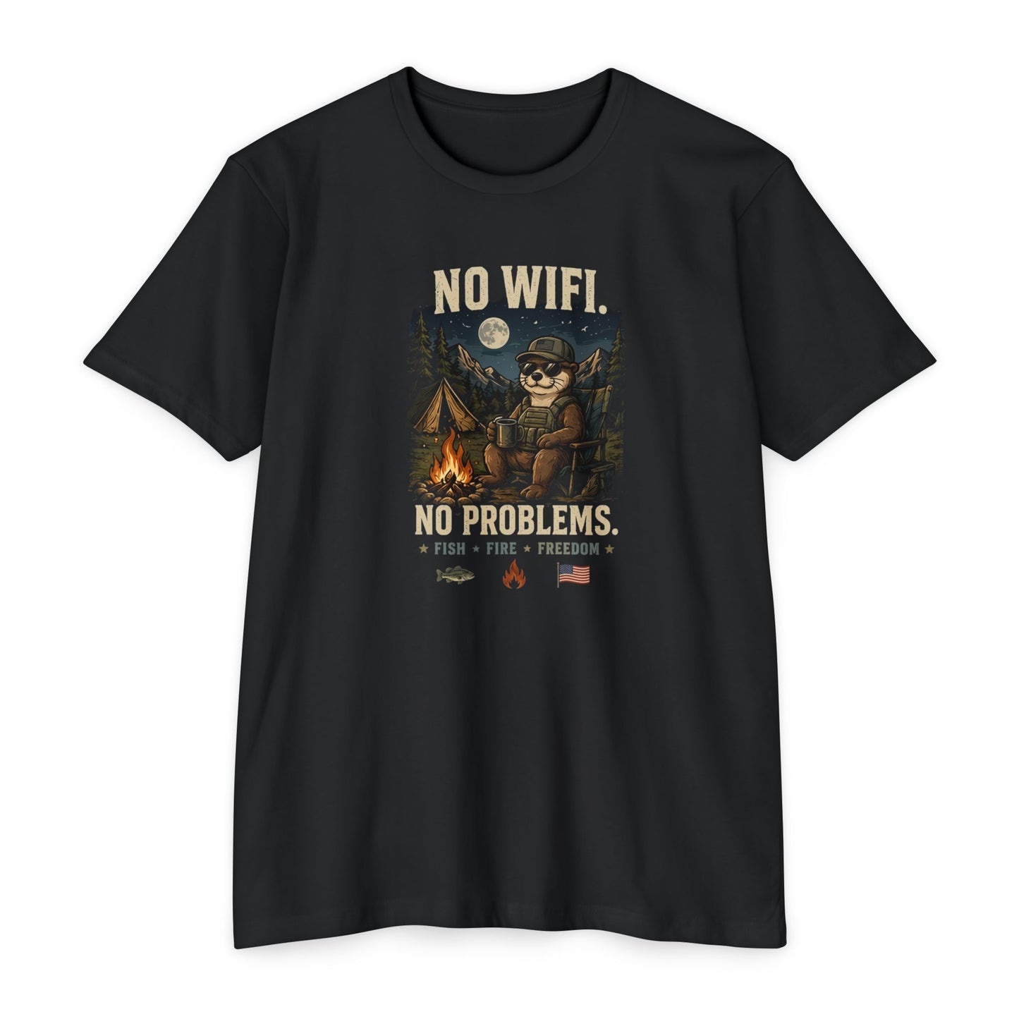 No Wifi, No Problems T-Shirt — Malibu Tactical