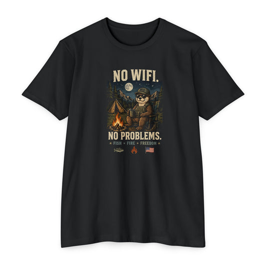 No Wifi, No Problems T-Shirt — Malibu Tactical