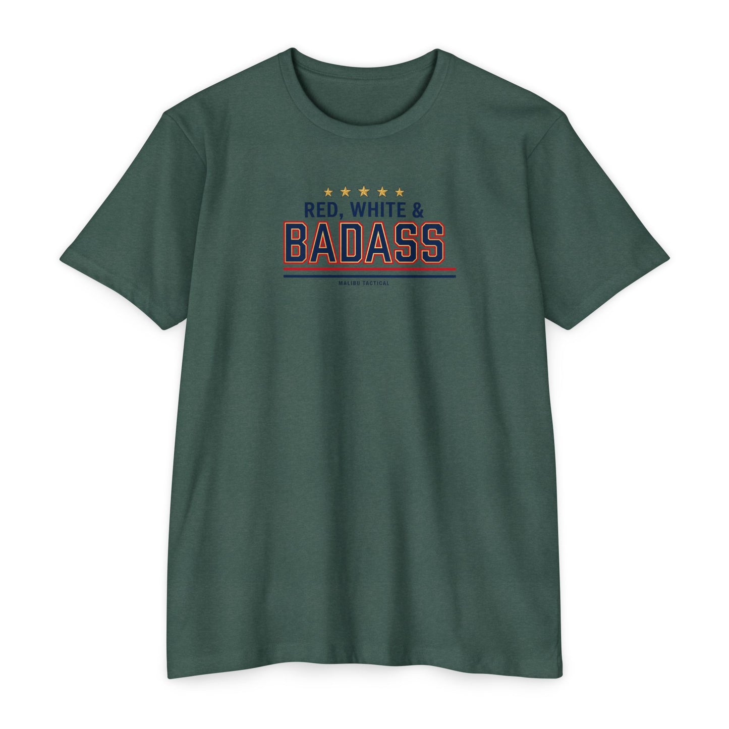Red, White & Badass T-Shirt — Malibu Tactical