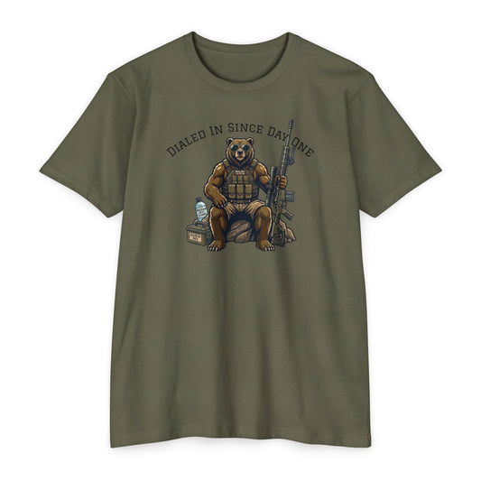 Dialed In Since Day One T-Shirt — Malibu Tactical