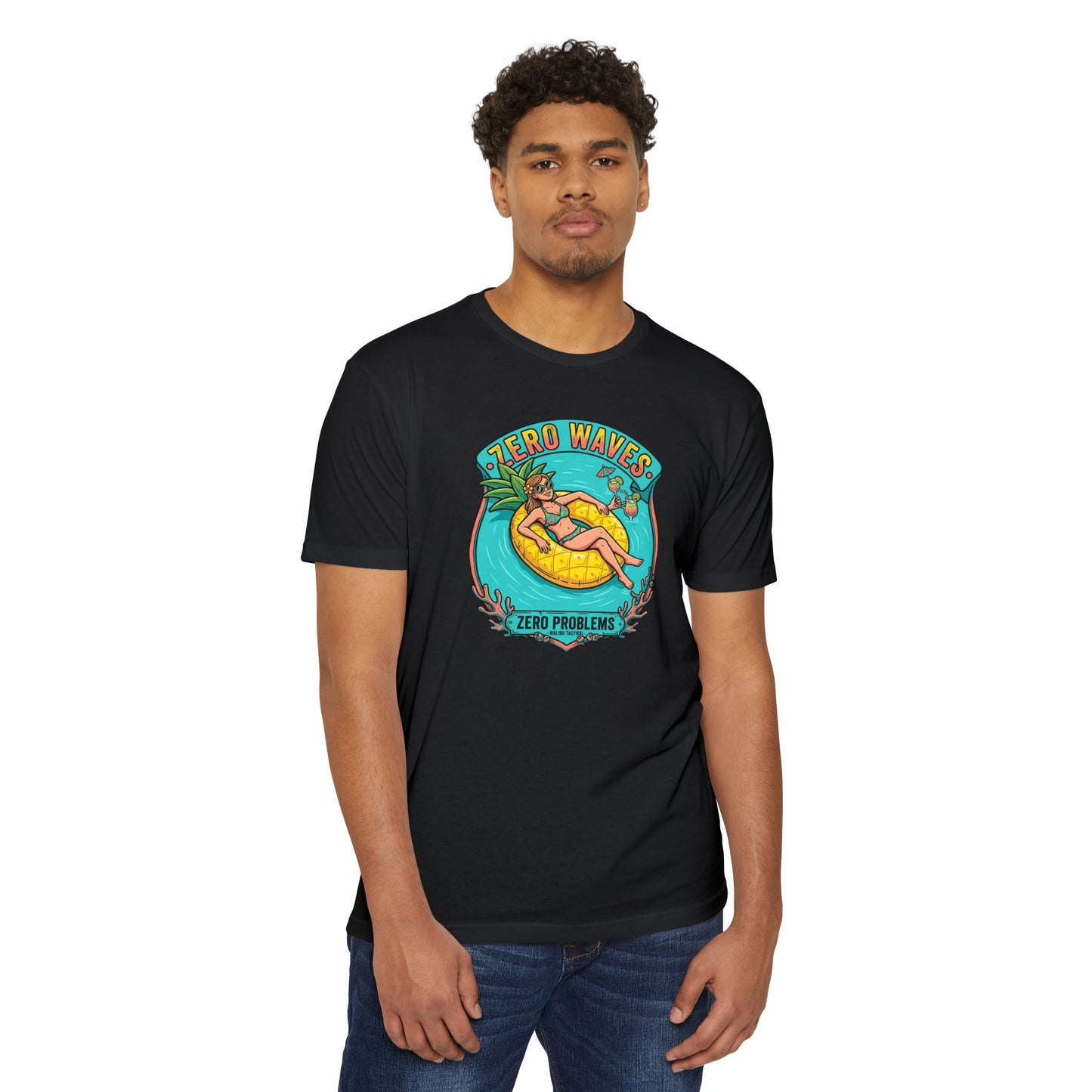 Zero Waves, Zero Problems T-Shirt — Malibu Tactical