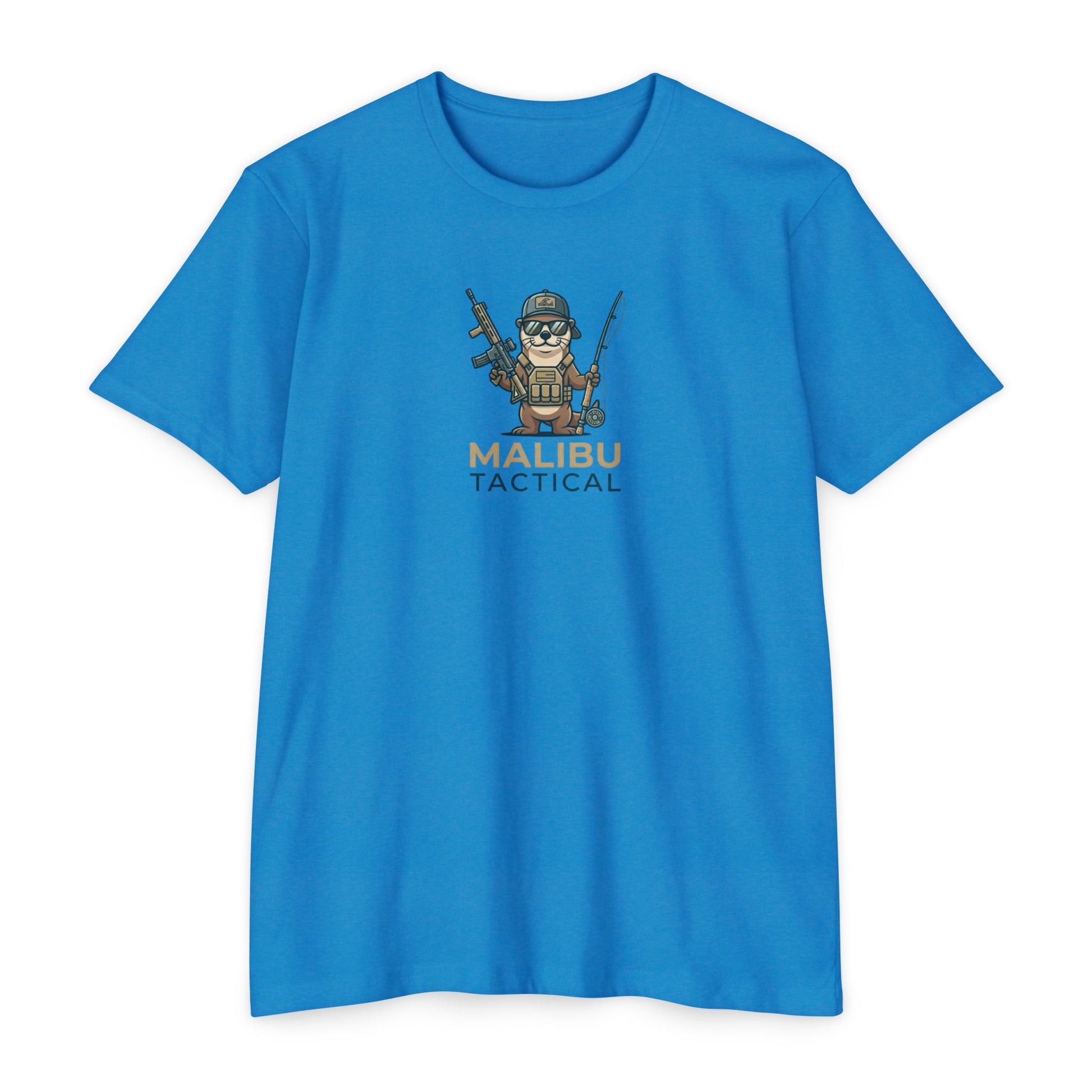 Operator Otter fishing T-shirt in CVC Turquoise — Malibu Tactical