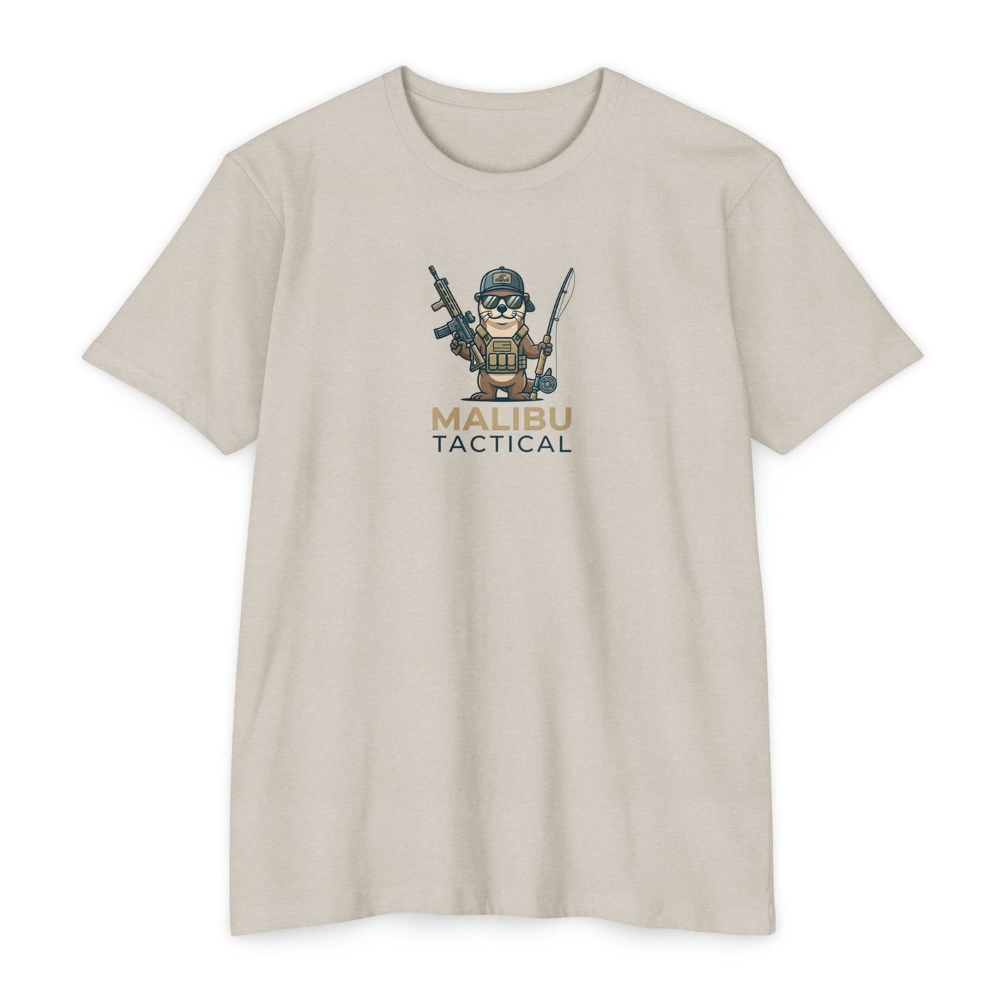 Operator Otter fishing T-shirt in CVC Sand — Malibu Tactical