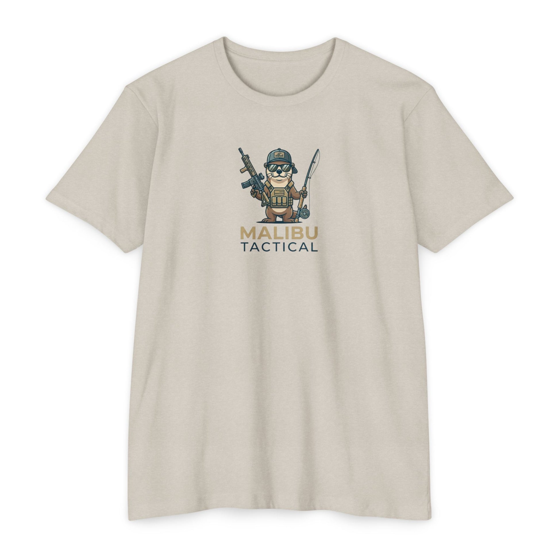 Operator Otter fishing T-shirt in CVC Sand — Malibu Tactical