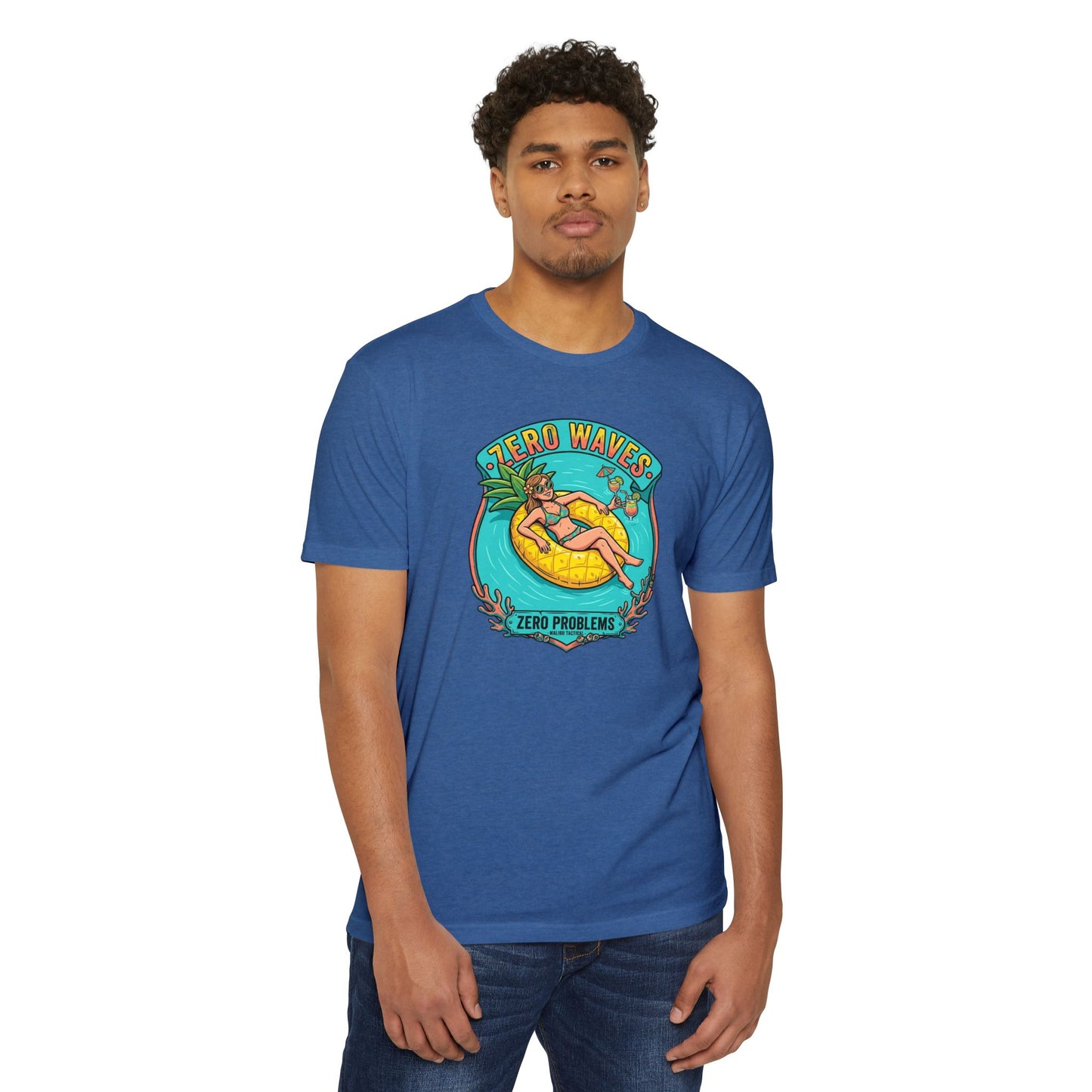 Zero Waves, Zero Problems T-Shirt — Malibu Tactical