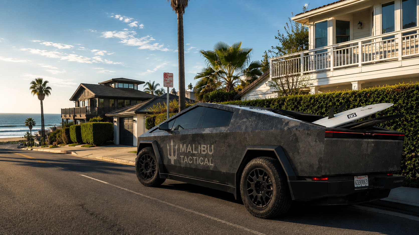 Malibu Tactical Cybertruck — Built for the Coast